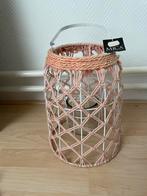 Lichtroze windlichten nieuw intratuin, Huis en Inrichting, Woonaccessoires | Kandelaars en Kaarsen, Ophalen, Nieuw, Overige materialen