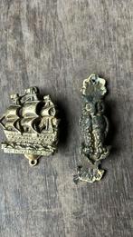 Twee koperen deurkloppers, Antiek en Kunst, Ophalen of Verzenden
