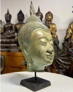 Bronzen Boeddha-hoofd (fragment) 17/19 eeuws, Ophalen of Verzenden, Gebruikt