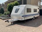 Hobby 500 kmfe Excellent, 6 pers, stapelbed, incl voortent, Caravans en Kamperen, Caravans, Vast bed, Ringverwarming, Hobby, Treinzit