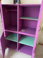 Paarse Kast met Hartjes 2 delige meidenkast kledingkast, Ophalen, Gebruikt