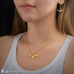 Harry Potter - Gouden Snaai Oorbellen - Distrineo, Sieraden, Tassen en Uiterlijk, Oorbellen, Nieuw, Goud, Ophalen of Verzenden