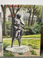 Drie schilderijen op canvas, Ophalen