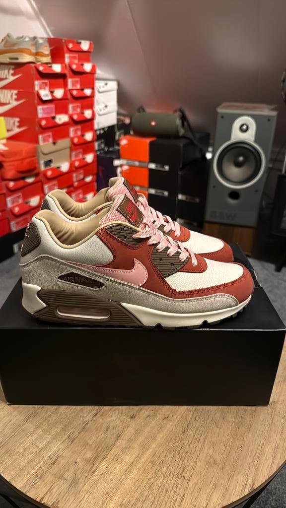 Nike Air Max 90 NRG Bacon EU42,5, Kleding | Heren, Schoenen, Zo goed als nieuw, Sneakers of Gympen, Overige kleuren, Ophalen of Verzenden