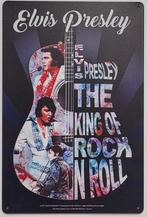 Elvs Presley king of rock n roll reclamebord van metaal deco