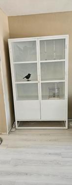 Stalen Vitrinekast - Apothekerskast Wit Giga Meubel, Huis en Inrichting, Ophalen, Met deur(en), 100 tot 150 cm, Zo goed als nieuw