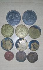 Duitse Mark, Pfennig, munten 10, 5, 2 en 1 (11 totaal)., Duitsland, Ophalen of Verzenden, Losse munt