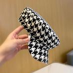Dames zwart witte houndstooth pet baret platte hoed trucker, Kleding | Dames, Hoeden en Petten, Verzenden, Nieuw, Pet