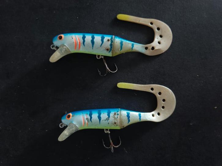 Kunstaas , 2x Westin Jätte TeezTail ,+ extra tail Zie tekst, Watersport en Boten, Hengelsport | Roofvissen, Gebruikt, Overige typen