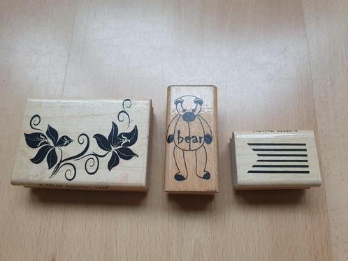 houten stempels o.a. Different Colors - StampinUp - 3D, Hobby en Vrije tijd, Stempelen, Zo goed als nieuw, Houten stempel, Ophalen of Verzenden
