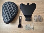 Zadel voor Bobber, Chopper, Custom solo mono zitje gevoerd, Ophalen of Verzenden