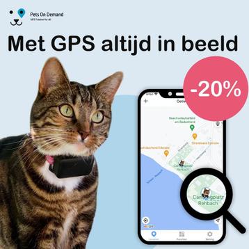 Gps tracker kat en hond ZONDER Abonnement 20% korting!