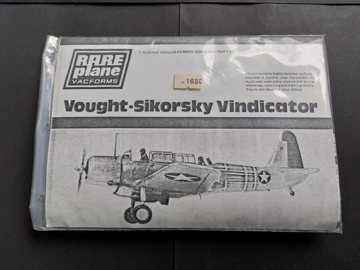 Modelkit Vought-Sikorsky Vindicator schaal 1/72 (MB177), Hobby en Vrije tijd, Modelbouw | Vliegtuigen en Helikopters, Nieuw, Vliegtuig