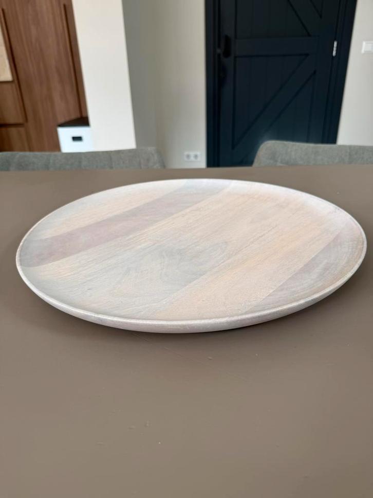 Urban Nature Culture Mangohouten Dienblad Ø42cm, Huis en Inrichting, Woonaccessoires | Schalen en Manden, Nieuw, Schaal, Rond