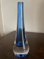Vaas Val St. Lambert blauw, Antiek en Kunst, Antiek | Glas en Kristal, Ophalen of Verzenden