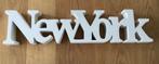 Riverdale lifestyle groot houten “NEWYORK”  ( 55 cm lang), Huis en Inrichting, Woonaccessoires | Tekstborden en Spreuken, Ophalen of Verzenden
