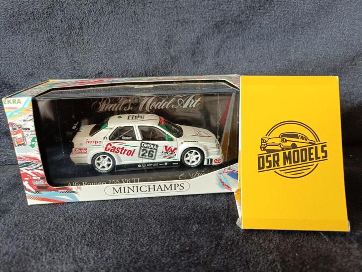 Minichamps Alfa Romeo 155 V6 TI - Nieuwstaat!, Hobby en Vrije tijd, Modelauto's | 1:43, Zo goed als nieuw, Auto, MiniChamps, Ophalen of Verzenden