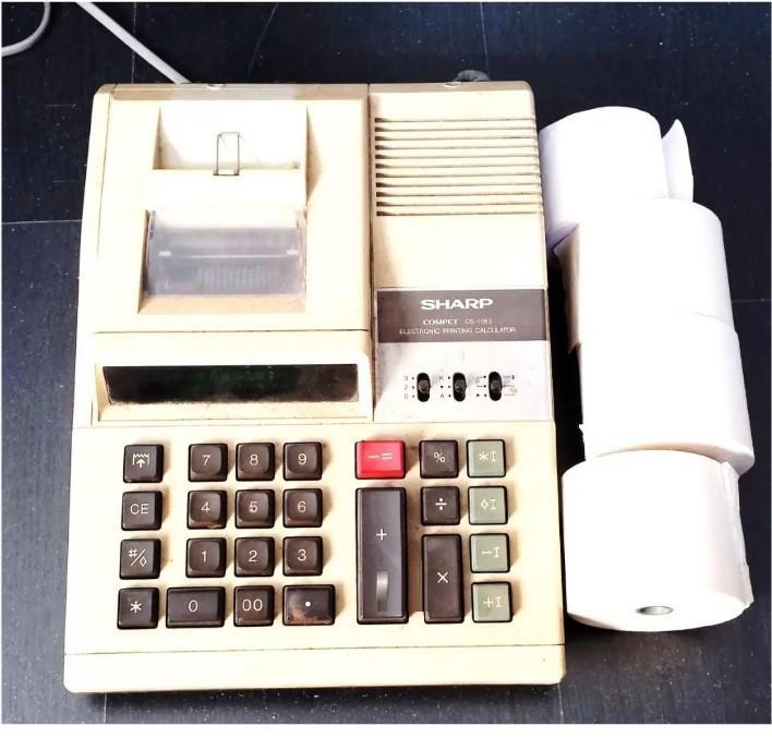 Electronic Printing Calculator retro SHARP COMPET CS1183, Verzamelen, Elektronische Apparatuur, Ophalen of Verzenden