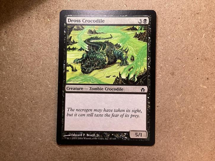 1x Dross Crocodile [047/165] (Good), Hobby en Vrije tijd, Verzamelkaartspellen | Magic the Gathering, Gebruikt, Losse kaart, Ophalen of Verzenden