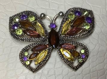 Vlinder vintage broche van Monet beschikbaar voor biedingen