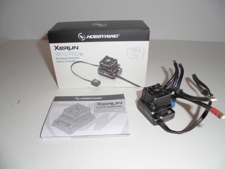 HOBBYWING XERUN XR10 PRO 160A regelaar, Hobby en Vrije tijd, Modelbouw | Radiografisch | Auto's, Gebruikt, Onderdeel, Elektro