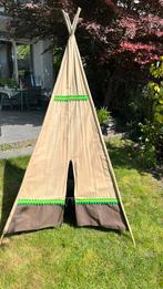 Mooie tipi tent wigwam van stof en bamboe, Ophalen, Zo goed als nieuw, Overige materialen