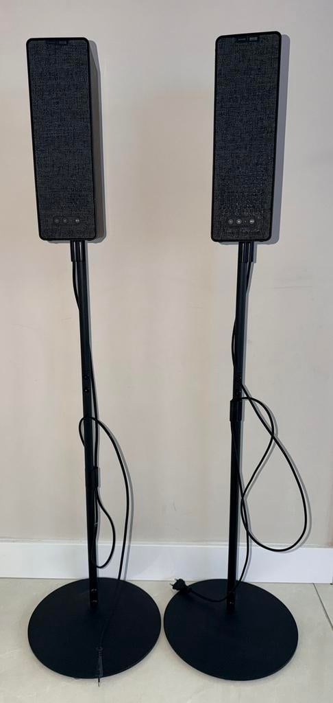 Sonos x IKEA SYMFONISK speakers zwart + standaards, Ophalen, Zo goed als nieuw, Sonos, Minder dan 60 watt