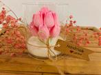 Tulp Kaars - Handgemaakt, Overige materialen, Wit, Nieuw, Ophalen of Verzenden