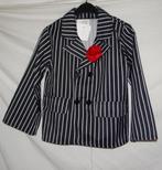 Leuk zwart/wit MAFFIA/20's/GANGSTER jasje - Halloween, Ophalen, Gebruikt, 122 t/m 128, Jongen of Meisje