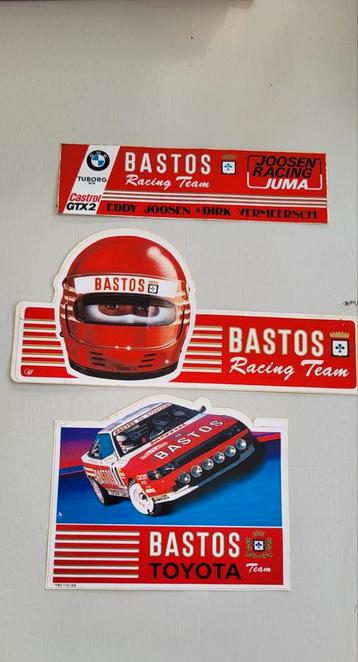 Bastos Racing team lot oude stickers  beschikbaar voor biedingen