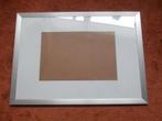 Fotolijst groot 55x75 mat grijs  metaal met passe-partout, Ophalen, Metaal of Aluminium, Zo goed als nieuw, Minder dan 50 cm