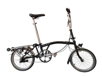 Vouwfiets Brompton, stuur verstelbaar, verlengde zadelpen beschikbaar voor biedingen