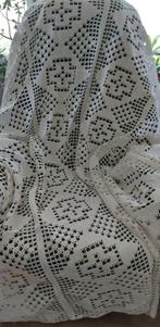 Vintage Hand gehaakte sprei eenpersoons, Ophalen, Gebruikt