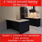 Nieuwe keuken (in veel kleuren) met eiland en apparatuur, Huis en Inrichting, Keuken | Complete keukens, Ophalen, Nieuw, Kunststof