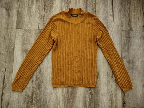 Mooie okergele trui met col en lange mouwen, maat S. Coltrui, Kleding | Dames, Truien en Vesten, Zo goed als nieuw, Maat 36 (S)