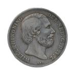 Nederland 1 Gulden 1865 Willem III, 1 gulden, Koning Willem III, Zilver, Ophalen of Verzenden