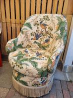 Vintage 70's cocktail fauteuil met franjes, Ophalen of Verzenden, Zo goed als nieuw, Minder dan 75 cm, 50 tot 75 cm