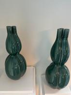 Keramiek handgemaakte set vazen groen XL/L, Ophalen, 50 tot 75 cm, Aardewerk of Porselein, Nieuw