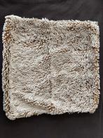 Fluffy Riviera Maison Kussen bruin/Beige, Ophalen of Verzenden, Zo goed als nieuw, Beige, Vierkant