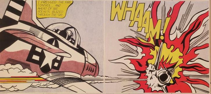 Roy Lichtenstein - "WHAAM" - Offset-Litho, Antiek en Kunst, Kunst | Litho's en Zeefdrukken, Verzenden