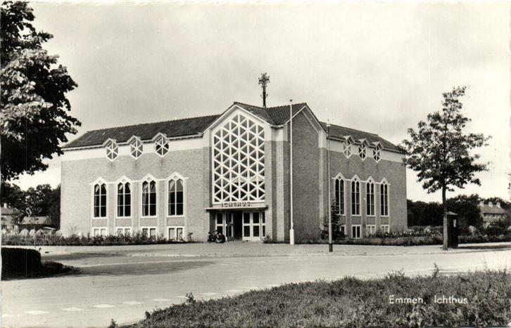 Emmen, Ichthus - ongelopen, Verzamelen, Ansichtkaarten | Nederland, Ongelopen, Drenthe, Voor 1920, Ophalen of Verzenden