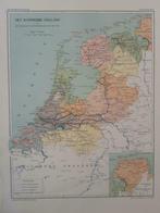 B092/ Plattegrond Koninkrijk Nederland in 1807 Litho  1926, Antiek en Kunst, Ophalen of Verzenden