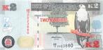 Zambia 2 Kwacha 2012 Unc pn 49a, Ophalen of Verzenden, Overige landen, Los biljet