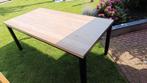 Licht eiken eettafel., Huis en Inrichting, Tafels | Eettafels, Ophalen, 50 tot 100 cm, Zo goed als nieuw, Vijf personen of meer