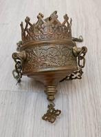 vintage Messing Godslampje/wierookbrander, Antiek en Kunst, Antiek | Koper en Brons, Ophalen of Verzenden
