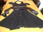 Zwarte Zaza (stretch) jurk, maat M, Kleding | Dames, Gedragen, Maat 38/40 (M), Onder de knie, Zaza