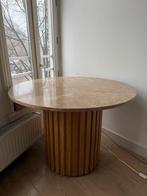 Marmeren Eettafel - Diameter 105cm, Huis en Inrichting, Tafels | Eettafels, Ophalen, Overige materialen, Rond, Zo goed als nieuw
