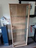 Nette Vitrinekast met Glazen Planken, Huis en Inrichting, Kasten | Vitrinekasten, Ophalen, Met deur(en), Glas, 50 tot 100 cm