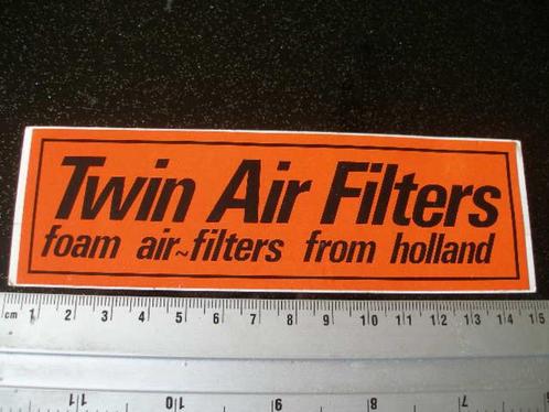 sticker Twin Air Filters foam air filters from holland, Verzamelen, Stickers, Zo goed als nieuw, Merk, Verzenden