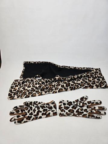 @ Leopard sjaal & Handschoenen  beschikbaar voor biedingen